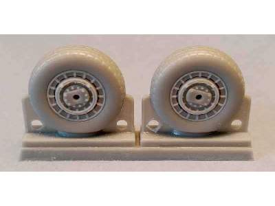 F4U Corsair/F6F Hellcat  Block Thread Wheels set - zdjęcie 4