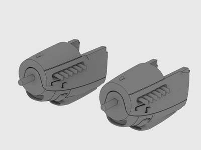 Mosquito two stage Merlin engine nacelles set for Tamiya Kit - zdjęcie 1