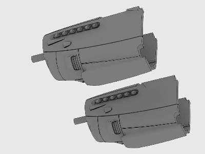 Mosquito two stage Merlin engine nacelles set for Tamiya Kit - zdjęcie 5