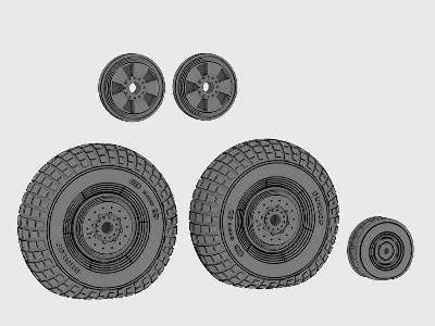 DH Mosquito wheels block tread set - zdjęcie 3