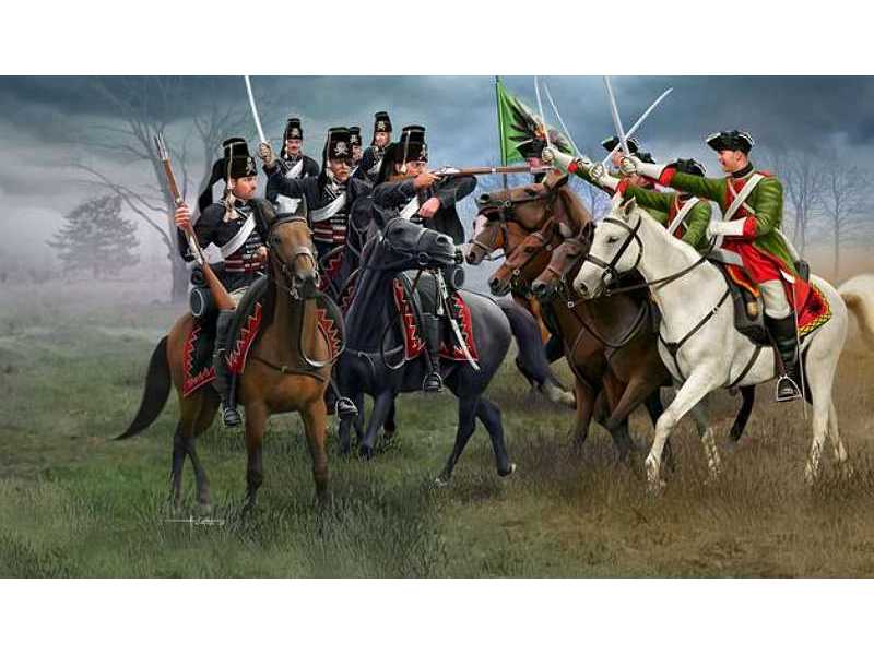 Wojna siedmioletnia - austriaccy dragoni i pruscy huzarzy - zdjęcie 1 Wojna siedmioletnia - austriaccy dragoni i pruscy huzarzy - zdjęcie 1