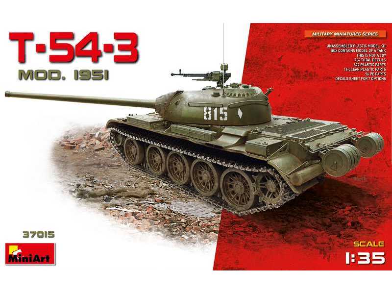 T-54-3 radziecki czołg średni model 1951 - zdjęcie 1 T-54-3 radziecki czołg średni model 1951 - zdjęcie 1