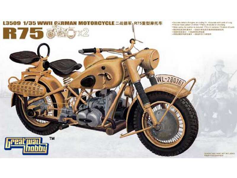 Niemiecki motocykl BMW R75 - II W.Ś. - zdjęcie 1 Niemiecki motocykl BMW R75 - II W.Ś. - zdjęcie 1