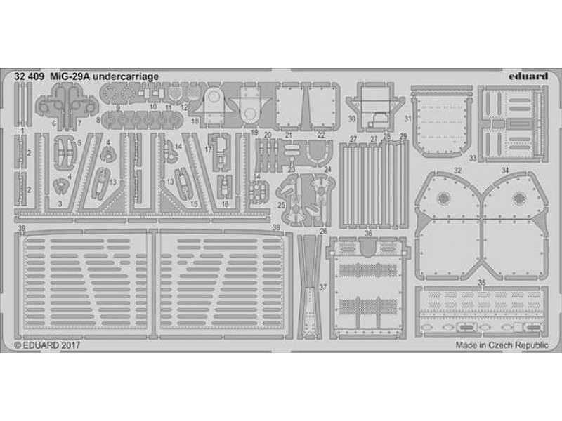 MiG-29A undercarriage 1/32 - Trumpeter - zdjęcie 1 MiG-29A undercarriage 1/32 - Trumpeter - zdjęcie 1