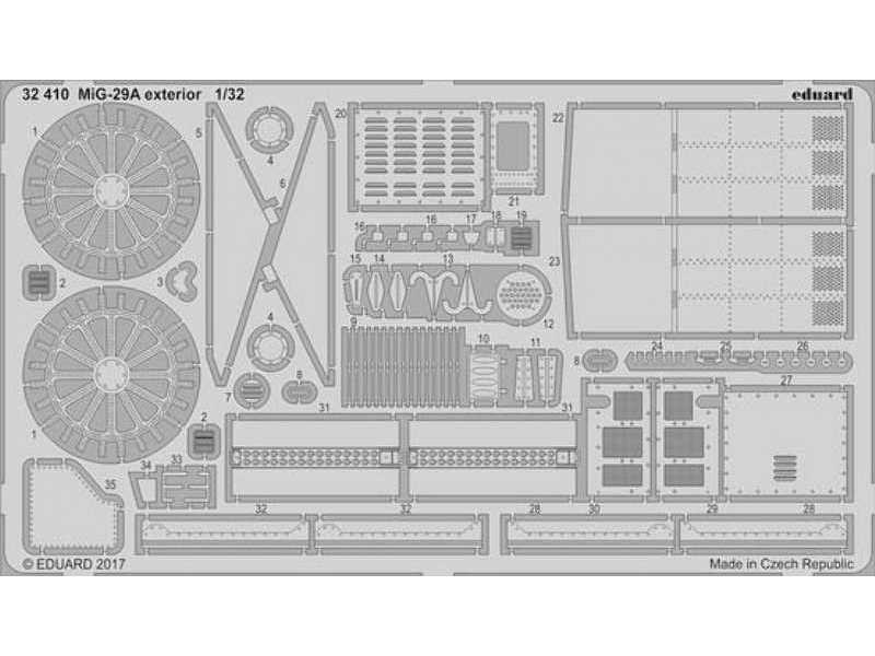 MiG-29A exterior 1/32 - Trumpeter - zdjęcie 1 MiG-29A exterior 1/32 - Trumpeter - zdjęcie 1