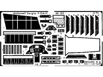 F-15C Eagle interior 1/48 - Hasegawa - zdjęcie 1