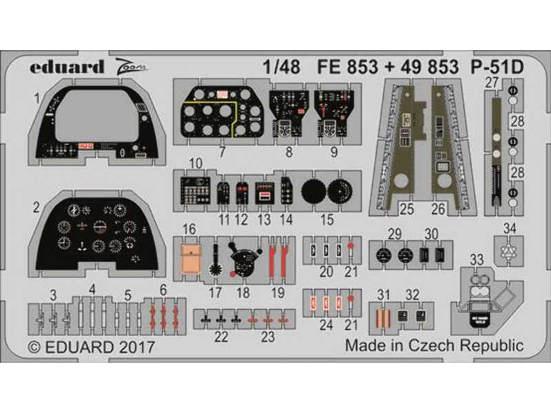 P-51D interior 1/48 - Airfix - zdjęcie 1 P-51D interior 1/48 - Airfix - zdjęcie 1