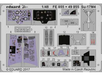 Su-17M4 interior 1/48 - Hobby Boss - zdjęcie 1