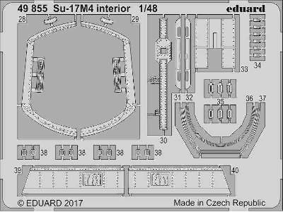 Su-17M4 interior 1/48 - Hobby Boss - zdjęcie 2