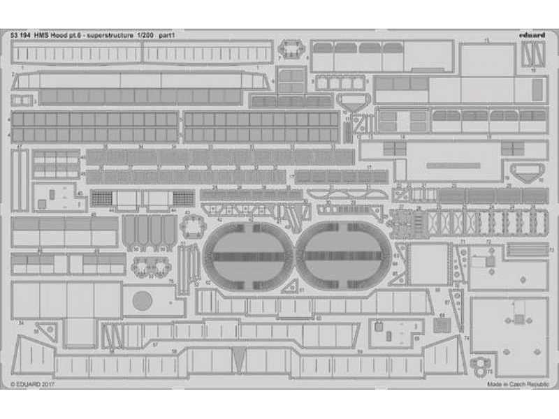 HMS Hood pt. 6 superstructure 1/200 - Trumpeter - zdjęcie 1 HMS Hood pt. 6 superstructure 1/200 - Trumpeter - zdjęcie 1