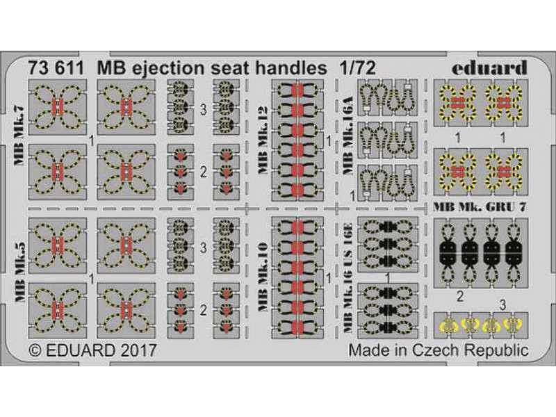 MB ejection seat handles 1/72 - zdjęcie 1