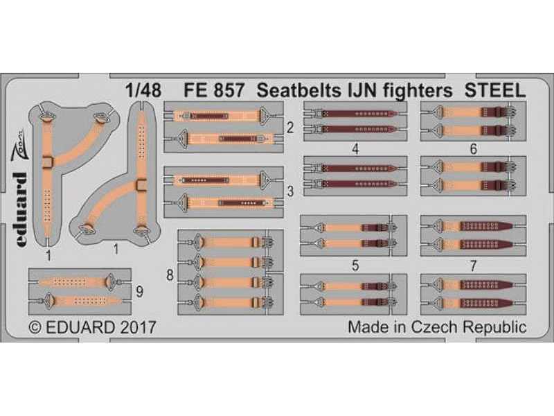 Seatbelts IJN fighters STEEL 1/48 - zdjęcie 1 Seatbelts IJN fighters STEEL 1/48 - zdjęcie 1