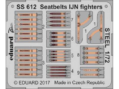 Seatbelts IJN fighters STEEL 1/72 - zdjęcie 1