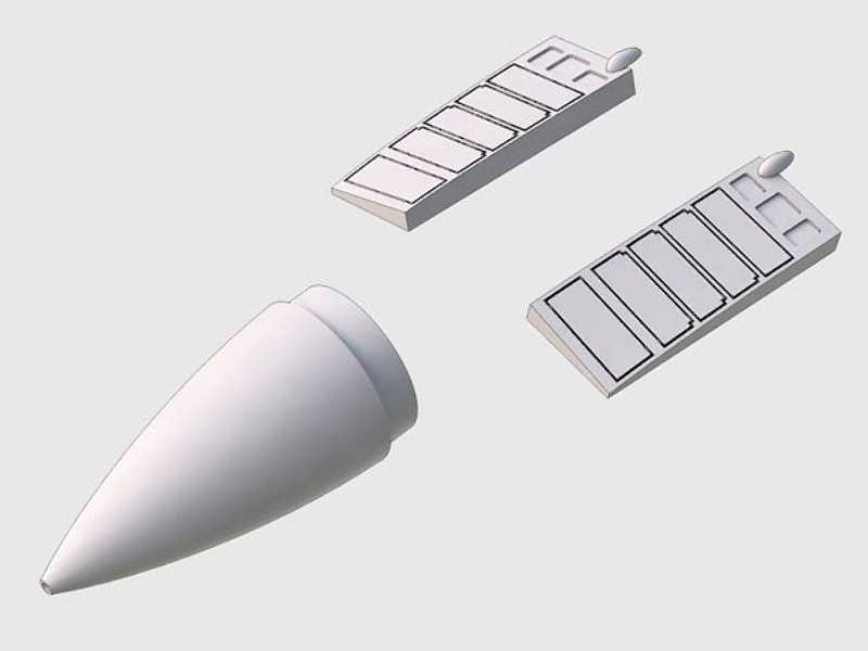 MiG-29A Radome and closed upper jet intakes fo Italeri - zdjęcie 1