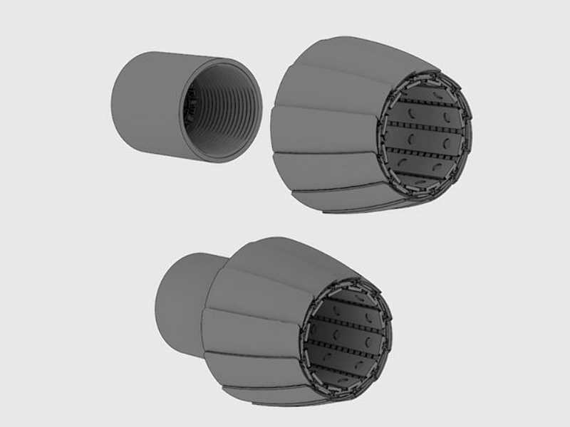 F/A-18 E/F Super Hornet engine nozzles for Hasegawa - zdjęcie 1