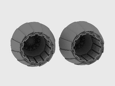 F/A-18 E/F Super Hornet engine nozzles for Hasegawa - zdjęcie 3