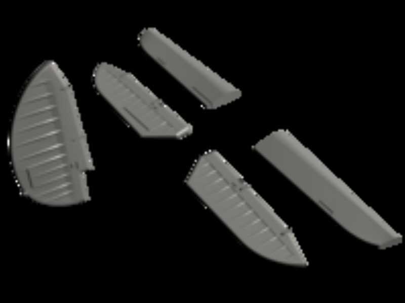 Control Surfaces Set SB2C-4 for Academy - zdjęcie 1 Control Surfaces Set SB2C-4 for Academy - zdjęcie 1