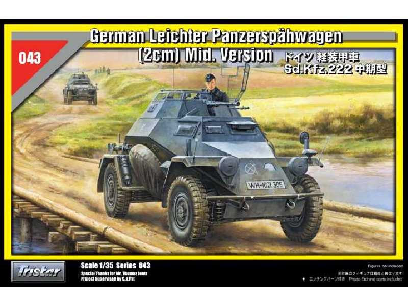 Sd.Kfz. 222 German Leichter Panzerspahwagen (2 cm) Mid Version - zdjęcie 1 Sd.Kfz. 222 German Leichter Panzerspahwagen (2 cm) Mid Version - zdjęcie 1