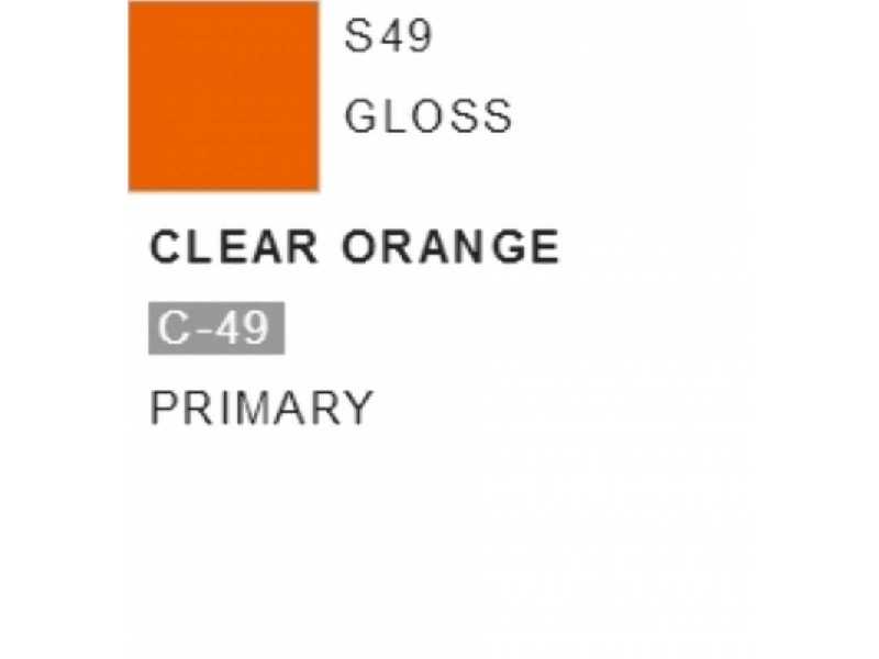 S049 Clear Orange - (Gloss) - zdjęcie 1 S049 Clear Orange - (Gloss) - zdjęcie 1