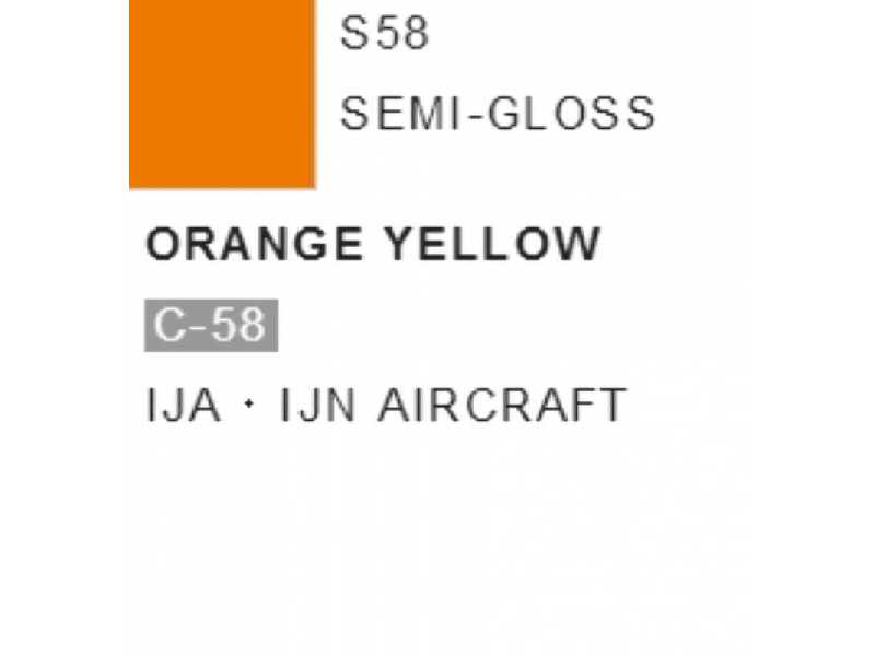 S058 Orange Yellow - (Semigloss) - zdjęcie 1 S058 Orange Yellow - (Semigloss) - zdjęcie 1