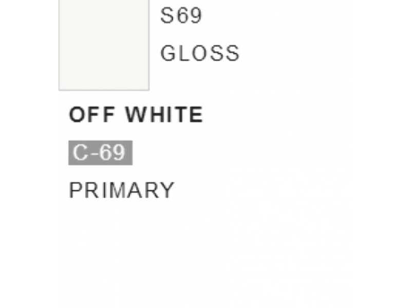 S069 Off White - (Gloss) - zdjęcie 1