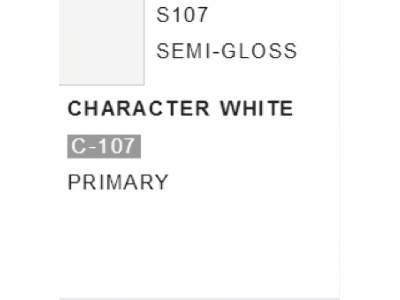 S107 Character White - (Semigloss) - zdjęcie 1