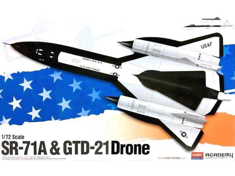 Lockheed SR-71A Blackbird + GTD-21 Drone - zdjęcie 1 Lockheed SR-71A Blackbird + GTD-21 Drone - zdjęcie 1