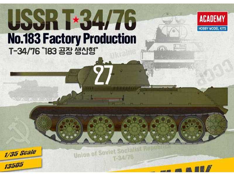 T-34/76 No. 183 Factory 1/35 - zdjęcie 1 T-34/76 No. 183 Factory 1/35 - zdjęcie 1