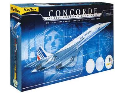Air France Concorde + farby, klej, pędzelek - zdjęcie 1