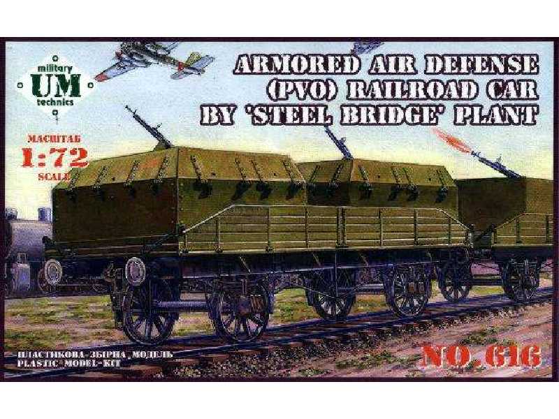 Wagon opancerzony obrony przeciwlotniczej (PVO) - zdjęcie 1 Wagon opancerzony obrony przeciwlotniczej (PVO) - zdjęcie 1