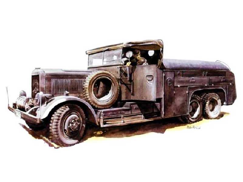 Ciężarówka Mercedes-Benz LG 3000 Tankwagen Luftwaffe Kfz. 384 - zdjęcie 1 Ciężarówka Mercedes-Benz LG 3000 Tankwagen Luftwaffe Kfz. 384 - zdjęcie 1