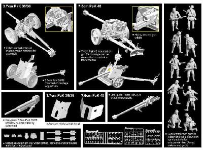 7.5cm PaK 40 w/Gun Crew + 3.7cm PaK 35/36 - zdjęcie 2