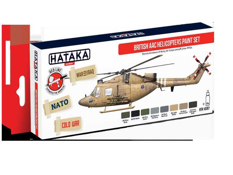 HTK-AS87 British AAC Helicopters paint set - zdjęcie 1 HTK-AS87 British AAC Helicopters paint set - zdjęcie 1