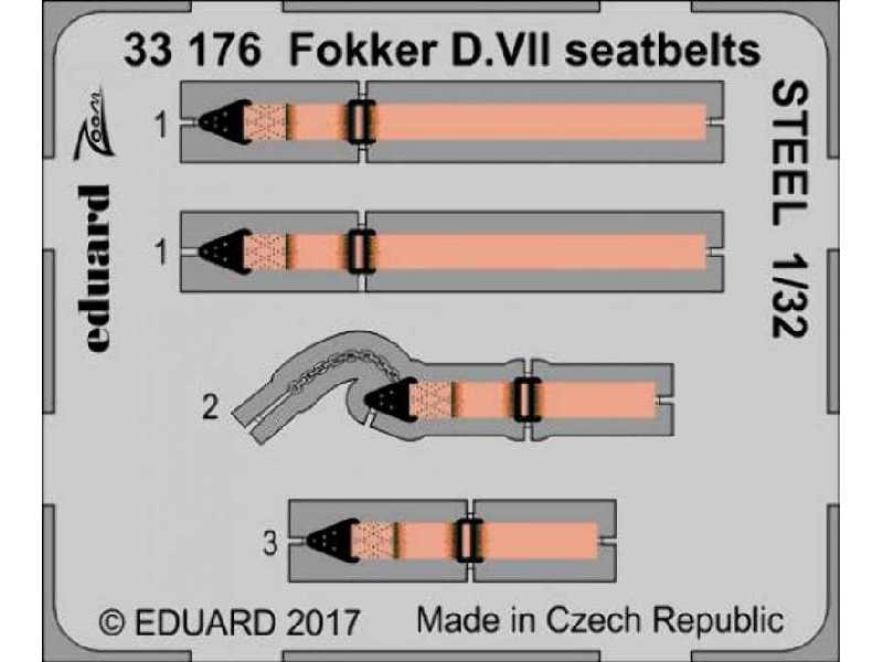 Fokker D. VII seatbelts 1/32 - Wingnut Wings - zdjęcie 1