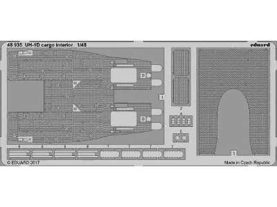 UH-1D cargo interior 1/48 - Kitty Hawk - zdjęcie 1