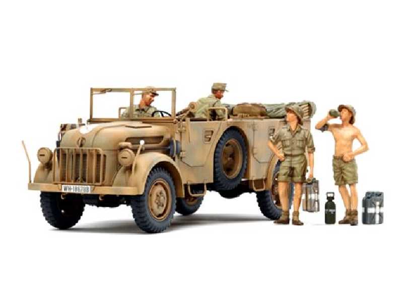 Steyr Type 1500A/01 + figurki Africa Corps - zdjęcie 1 Steyr Type 1500A/01 + figurki Africa Corps - zdjęcie 1