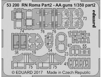 RN Roma pt.2 AA guns 1/350 - Trumpeter - zdjęcie 2