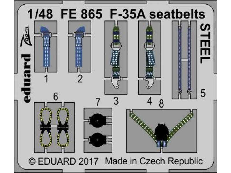 F-35A seatbelts STEEL 1/48 - Meng - zdjęcie 1