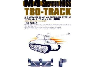 Gąsienice plastikowe T-80 do M4 Sherman VVSS - zdjęcie 1