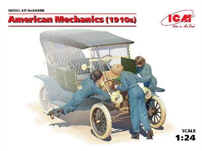 Amerykańscy mechanicy 1910 - 3 figurki - zdjęcie 1