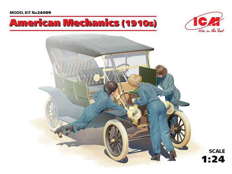 Amerykańscy mechanicy 1910 - 3 figurki - zdjęcie 1 Amerykańscy mechanicy 1910 - 3 figurki - zdjęcie 1