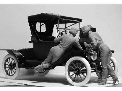 Amerykańscy mechanicy 1910 - 3 figurki - zdjęcie 3