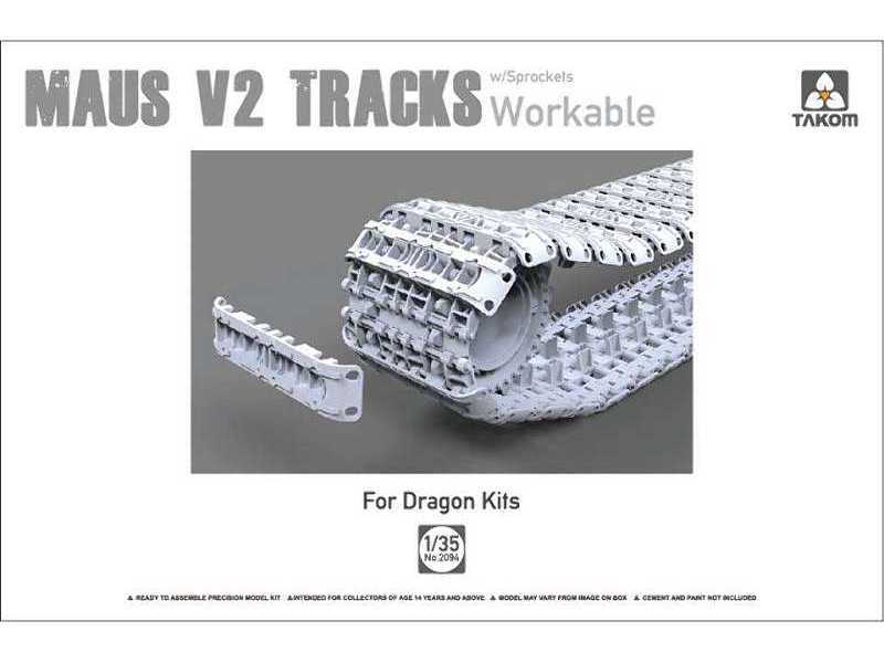 MAUS V2 workable tracks with sprockets for Dragon kits - zdjęcie 1