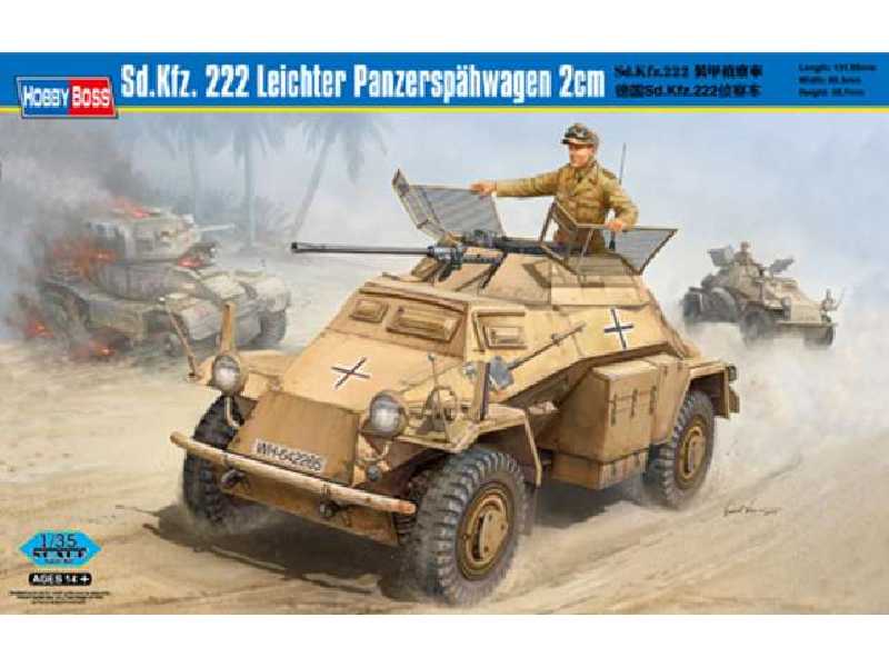 Samochód pancerny Sd.Kfz.222 Leichter Panzerspahwagen 2cm - zdjęcie 1 Samochód pancerny Sd.Kfz.222 Leichter Panzerspahwagen 2cm - zdjęcie 1