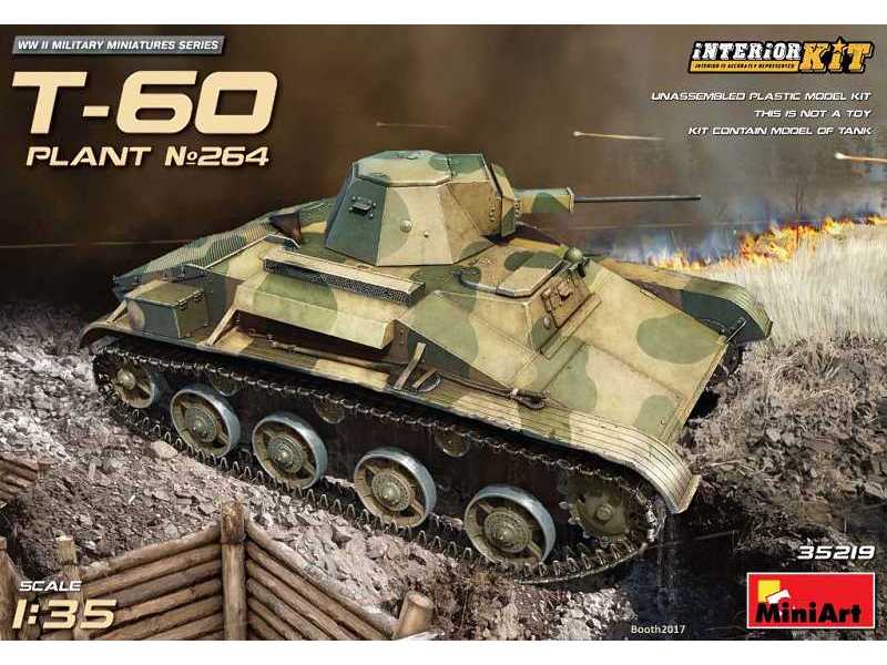 Czołg T-60 fabryka nr 264, z wnętrzem - zdjęcie 1 Czołg T-60 fabryka nr 264, z wnętrzem - zdjęcie 1