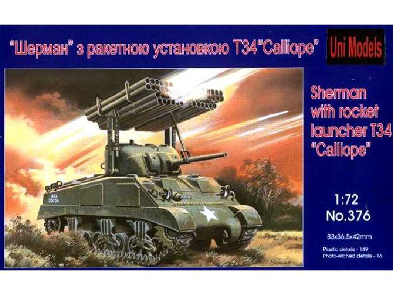 Sherman z wyrzutnią rakiet T34 "Calliope" - zdjęcie 1 Sherman z wyrzutnią rakiet T34 "Calliope" - zdjęcie 1