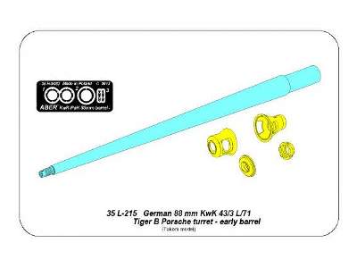 Lufa do czołgu Tiger II z wieżą Porscher - wczesny - zdjęcie 8