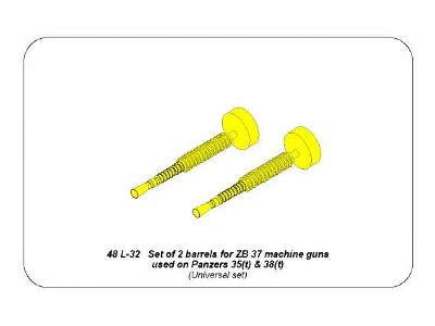 Set of 2 Barrels for ZB 37 machine guns used on Pz.35/38(t) - zdjęcie 9