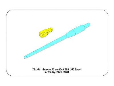 Lufa 50mm KwK39/1 do Sd.Kfz.234/2 Puma - zdjęcie 6