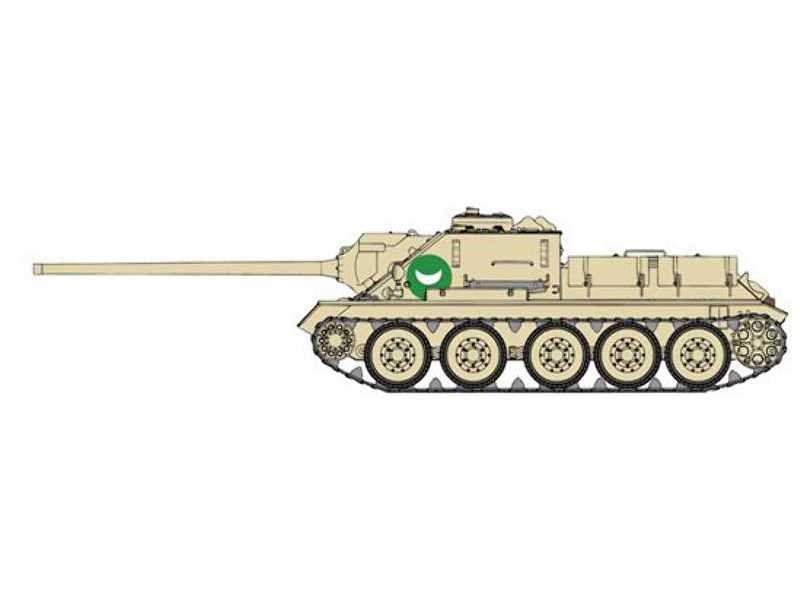 Egipski niszczyciel czołgów Su-100 - Wojna sześciodniowa 1967 - zdjęcie 1 Egipski niszczyciel czołgów Su-100 - Wojna sześciodniowa 1967 - zdjęcie 1